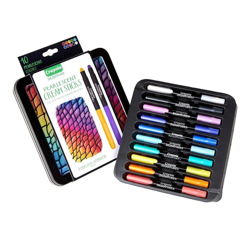 Crayola Signature - Pearlescent Cream Sticks Set of 10 - Nearly Brand New - Picture 5 of 9